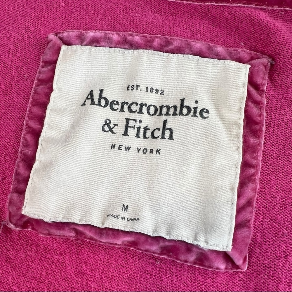 Abercrombie & Fitch Y2K Vintage Long Sleeve Hot Pink Sweater In Size Medium - Picture 5 of 7